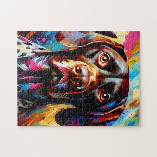 Deutsch Kurzzeiger Akrylprint Puzzle (Horizontal)