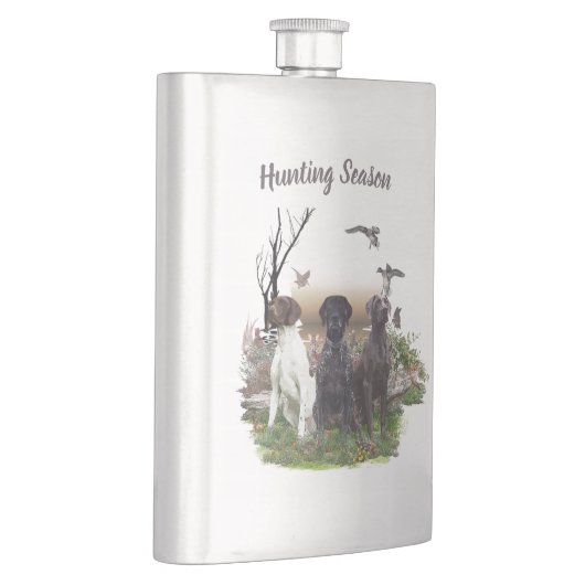 Deutsch Kurzzeiger (APS), ein Jagdphäe Flachmann (Rechts)