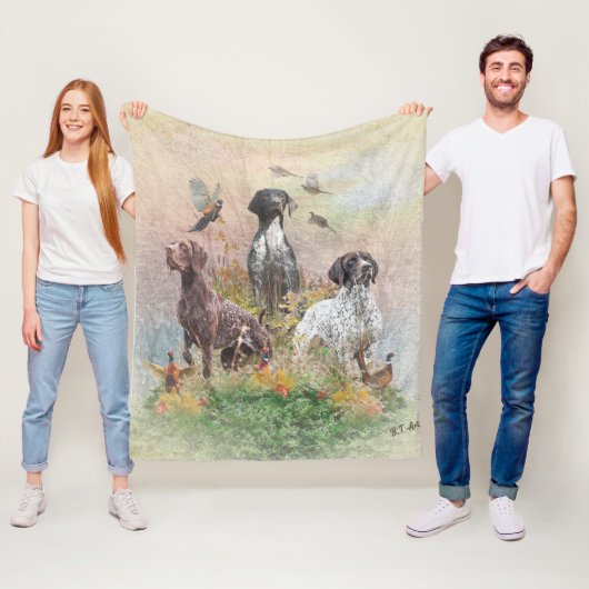 Deutsch Kurzzeiger (APS), ein Jagdphäe Fleecedecke (Beispiel)