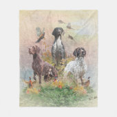 Deutsch Kurzzeiger (APS), ein Jagdphäe Fleecedecke (Vorderseite)