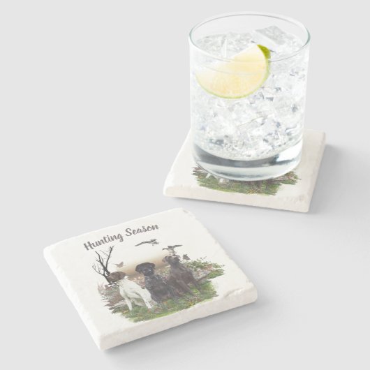 Deutsch Kurzzeiger (APS), ein Jagdphäe Steinuntersetzer (Seitenansicht)