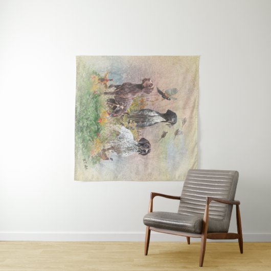 Deutsch Kurzzeiger (APS), ein Jagdphäe Wandteppich (Beispiel (Horizontal))