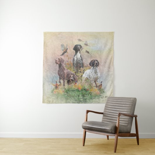 Deutsch Kurzzeiger (APS), ein Jagdphäe Wandteppich (Beispiel)