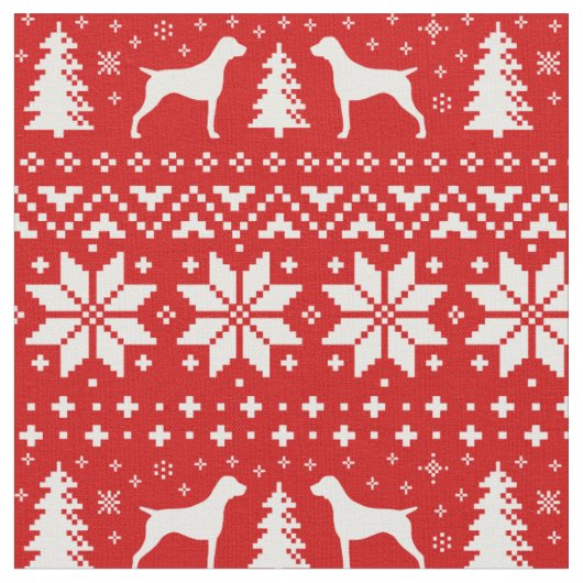 Deutsch Kurzzeiger Weihnachtsfeiertag Stoff (Nahaufnahme)