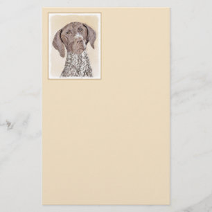 Deutsch Kurzzeitermalerei - Hundekunst Briefpapier