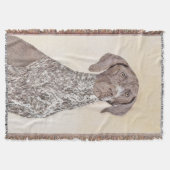 Deutsch Kurzzeitermalerei - Hundekunst Decke (Vorderseite)