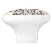 Deutsch Kurzzeitermalerei - Hundekunst Keramikknauf (Seitenansicht)