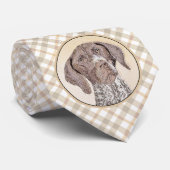 Deutsch Kurzzeitermalerei - Hundekunst Krawatte (Gerollt)