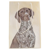 Deutsch Kurzzeitermalerei - Hundekunst Mittlere Geschenktüte (Vorderseite)