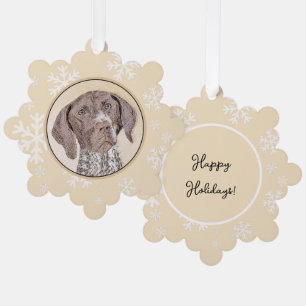 Deutsch Kurzzeitermalerei - Hundekunst Ornament Karte