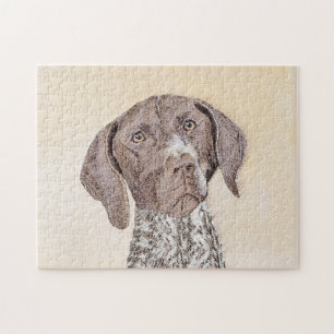 Deutsch Kurzzeitermalerei - Hundekunst Puzzle