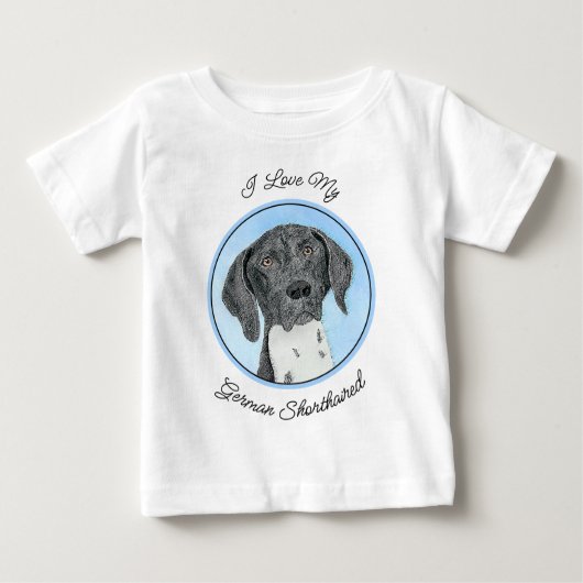 Deutsch Kurzzeitermalerei - Originalkunst Baby T-shirt (Vorderseite)