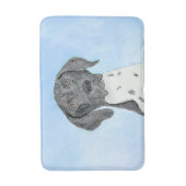 Deutsch Kurzzeitermalerei - Originalkunst Badematte (Vorderseite Vertikal)