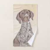 Deutsch Kurzzeitermalerei - Originalkunst Badhandtuch Set (Handtuch)