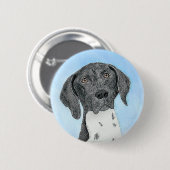 Deutsch Kurzzeitermalerei - Originalkunst Button (Vorne & Hinten)