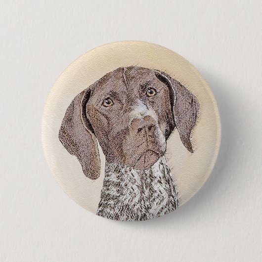 Deutsch Kurzzeitermalerei - Originalkunst Button (Vorderseite)