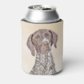 Deutsch Kurzzeitermalerei - Originalkunst Dosenkühler (Kanne Rückseite)