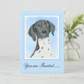 Deutsch Kurzzeitermalerei - Originalkunst Einladung (Stehend Vorderseite)