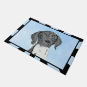 Deutsch Kurzzeitermalerei - Originalkunst Fußmatte (Schrägansicht)