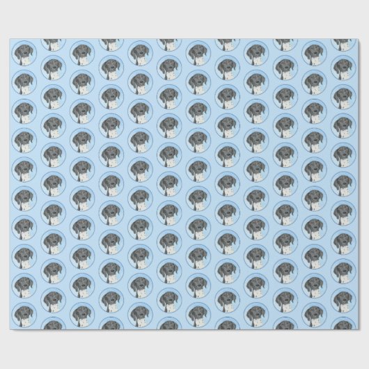 Deutsch Kurzzeitermalerei - Originalkunst Geschenkpapier (Flach)