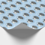 Deutsch Kurzzeitermalerei - Originalkunst Geschenkpapier (Ecke)