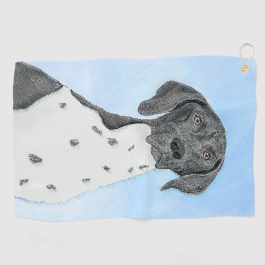 Deutsch Kurzzeitermalerei - Originalkunst Golfhandtuch (Horizontal)