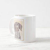 Deutsch Kurzzeitermalerei - Originalkunst Kaffeetasse (Vorderseite Links)
