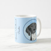 Deutsch Kurzzeitermalerei - Originalkunst Kaffeetasse (VorderseiteRechts)
