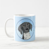 Deutsch Kurzzeitermalerei - Originalkunst Kaffeetasse (Links)