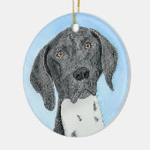 Deutsch Kurzzeitermalerei - Originalkunst Keramik Ornament (Links)