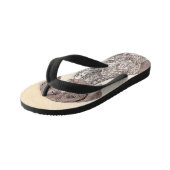 Deutsch Kurzzeitermalerei - Originalkunst Kinderbadesandalen (Schrägansicht)