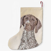 Deutsch Kurzzeitermalerei - Originalkunst Kleiner Weihnachtsstrumpf (Rückseite)