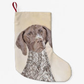 Deutsch Kurzzeitermalerei - Originalkunst Kleiner Weihnachtsstrumpf (Vorderseite)