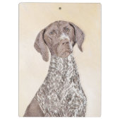 Deutsch Kurzzeitermalerei - Originalkunst Klemmbrett (Rückseite)