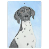 Deutsch Kurzzeitermalerei - Originalkunst Klemmbrett (Rückseite)