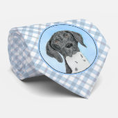 Deutsch Kurzzeitermalerei - Originalkunst Krawatte (Gerollt)