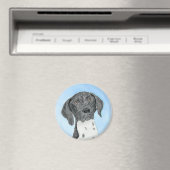 Deutsch Kurzzeitermalerei - Originalkunst Magnet (In Situ (Geschirrspüler))
