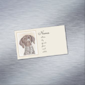 Deutsch Kurzzeitermalerei - Originalkunst Magnetische Visitenkarte (Beispiel)