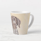 Deutsch Kurzzeitermalerei - Originalkunst Milchtasse (Rechte Ecke)