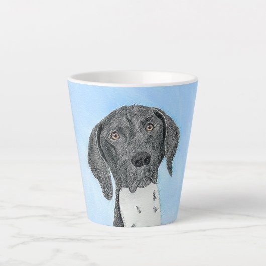 Deutsch Kurzzeitermalerei - Originalkunst Milchtasse (Vorderseite)