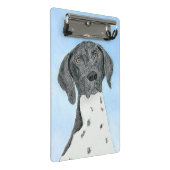 Deutsch Kurzzeitermalerei - Originalkunst Mini Klemmbrett (Schrägansicht)