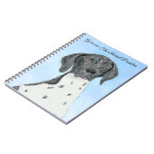 Deutsch Kurzzeitermalerei - Originalkunst Notizblock (Linke Seite)