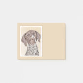 Deutsch Kurzzeitermalerei - Originalkunst Post-it Klebezettel (Vorderseite)