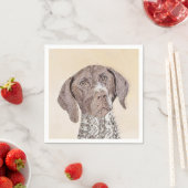 Deutsch Kurzzeitermalerei - Originalkunst Serviette (Beispiel)