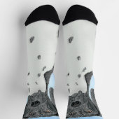 Deutsch Kurzzeitermalerei - Originalkunst Socken (Oben)