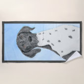Deutsch Kurzzeitermalerei - Originalkunst Strandtuch (Vorderseite)