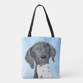 Deutsch Kurzzeitermalerei - Originalkunst Tasche (Rückseite)