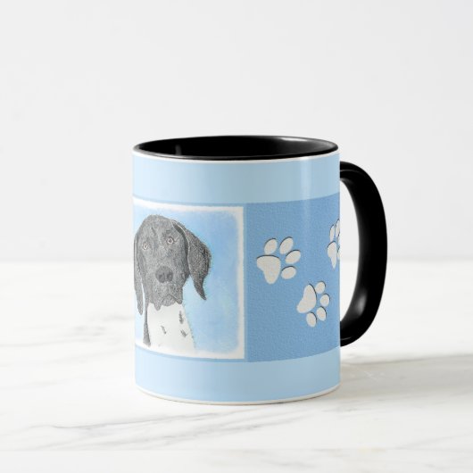 Deutsch Kurzzeitermalerei - Originalkunst Tasse (VorderseiteRechts)