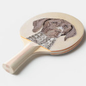 Deutsch Kurzzeitermalerei - Originalkunst Tischtennis Schläger (Vorderseite)