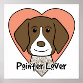 Deutsch Kurzzeitiger Pointer Lover Poster (Vorne)